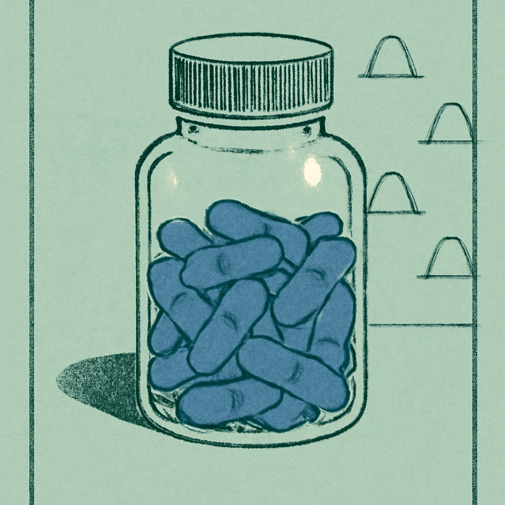 Ritual Essential for Women 18+ Multivitamin — editorial illustration