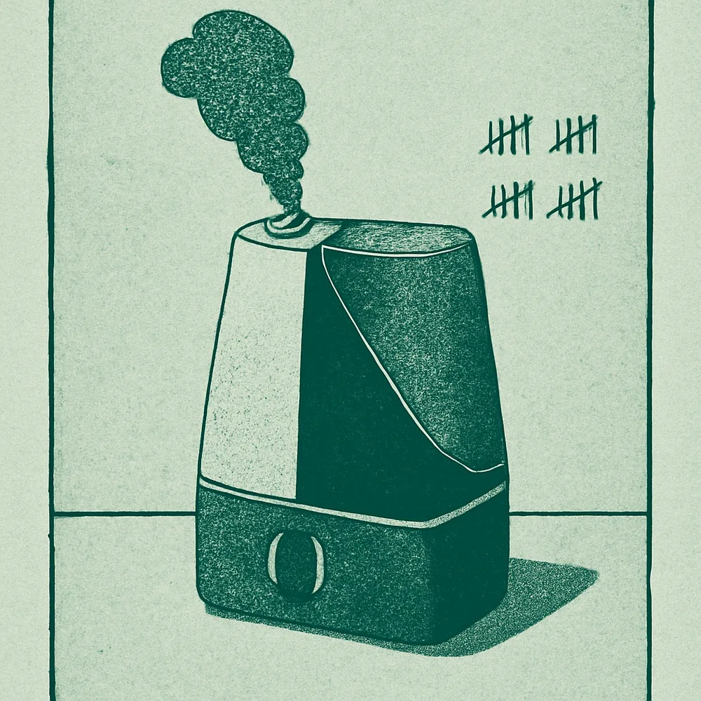 LEVOIT LV600S Smart Warm & Cool Mist Humidifier — editorial illustration