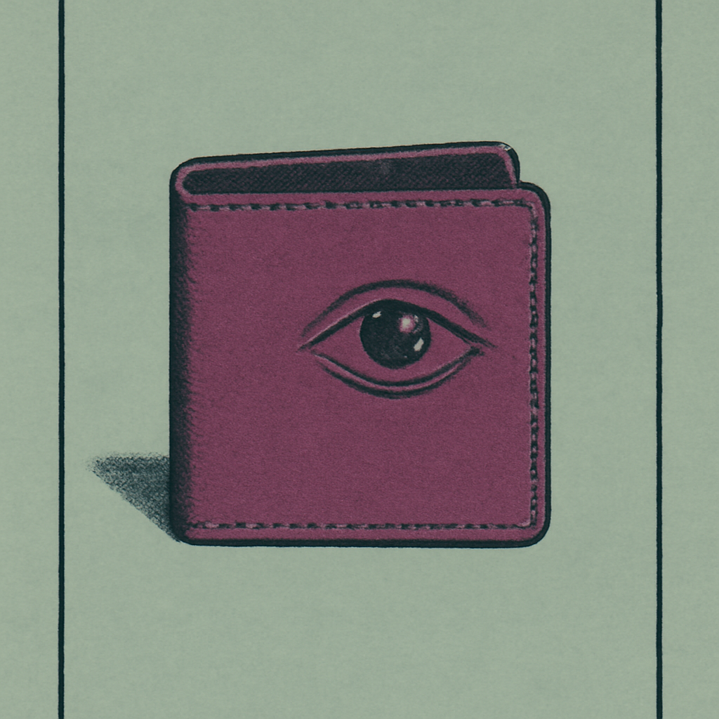 Johnston & Murphy Kingston Billfold Wallet — editorial illustration