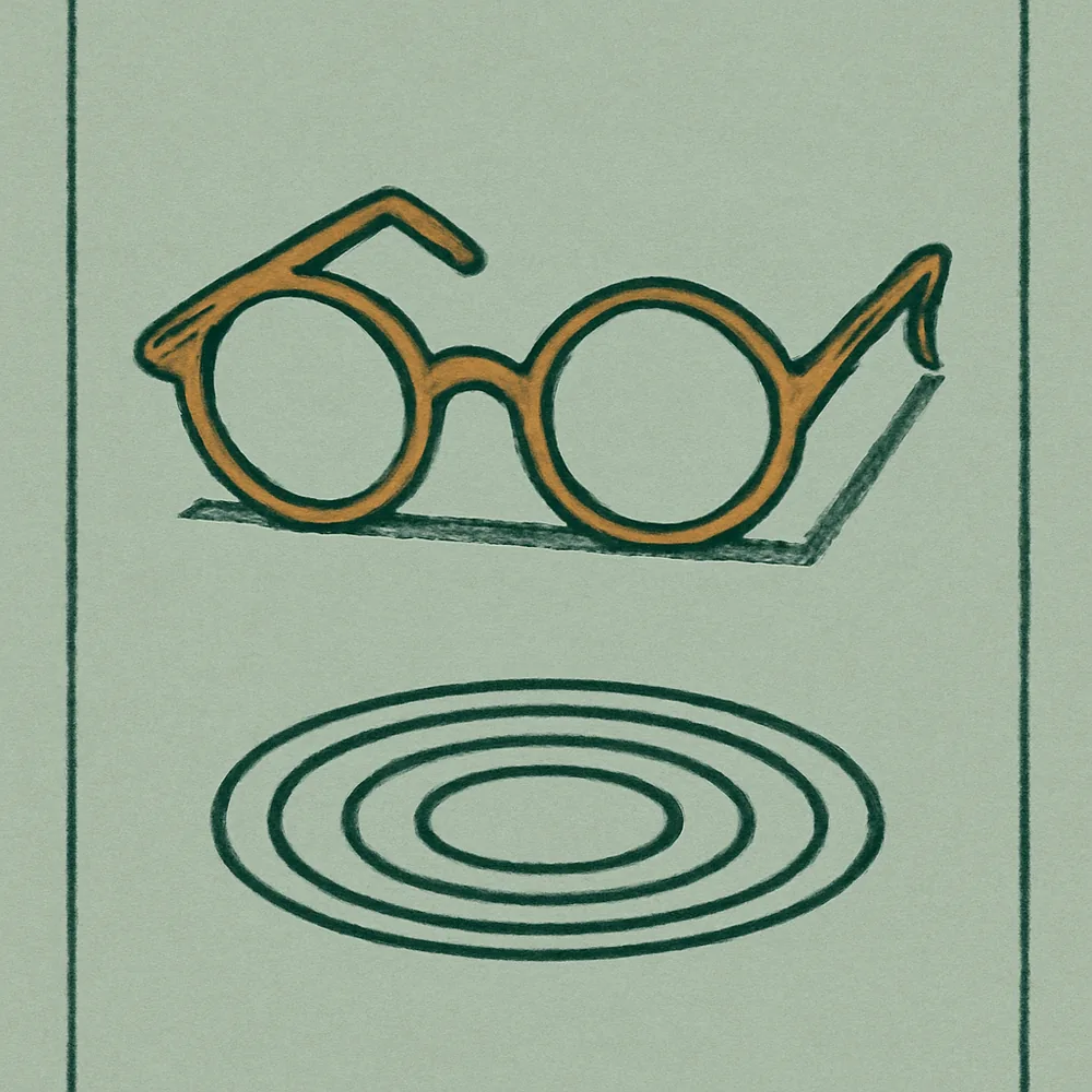 Peepers Center Stage Focus Blue Light Reading Glasses — editorial illustration