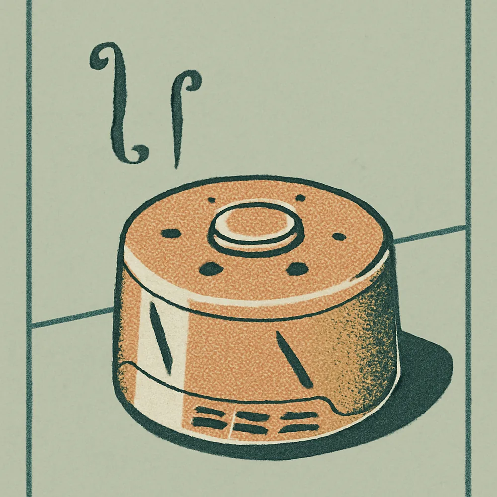Yogasleep Dohm Classic White Noise Machine — editorial illustration