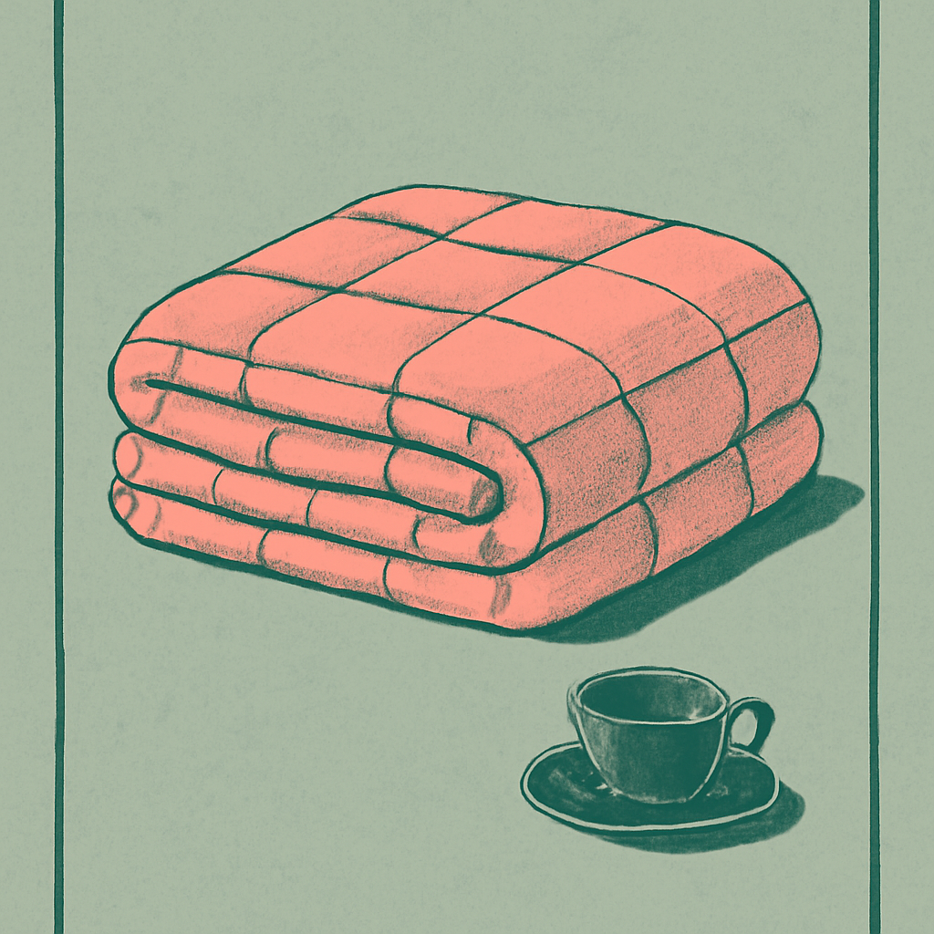 Gravity The Weighted Blanket (Original, 15 lb) — editorial illustration